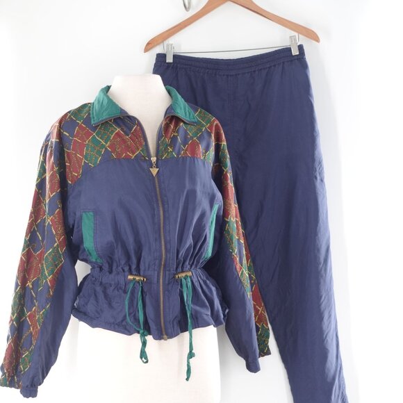 Active Frontier Silk 2 Piece Athleisure Set Pant and Jacket 80ś - Picture 1 of 12